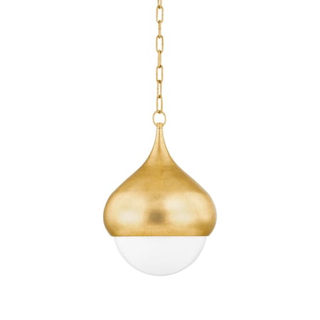Mitzi Luciel 1 Light Pendant 17.25 In. Vintage Gold Leaf H850701-VGL