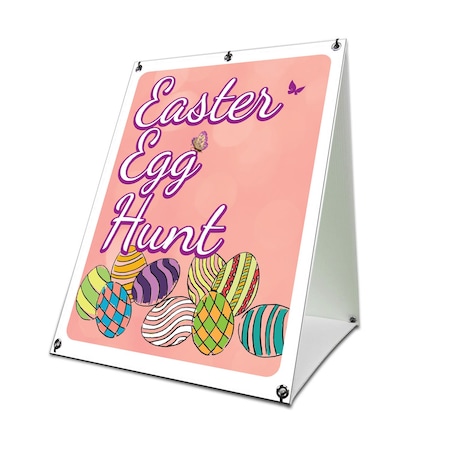 Signmission Easter Egg Hunt, 36 Inch x 24 Inch A-frame Yard Sign, Coroplast Yard Sign SBC-2436-30370