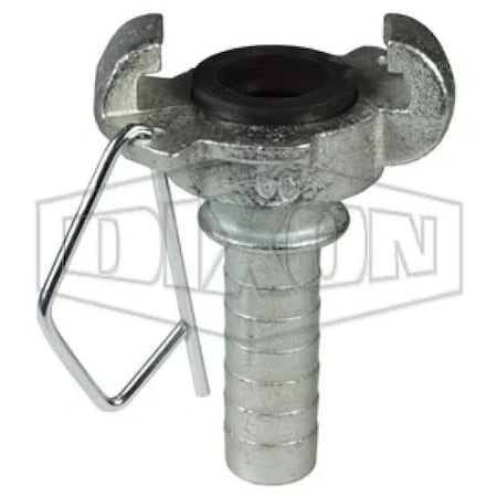 Dixon Surelock Medium Head Hose End, 1/2 in Nominal, Quick Connect Coupler x Hose, 200 psi Pressure, Iron SL050H
