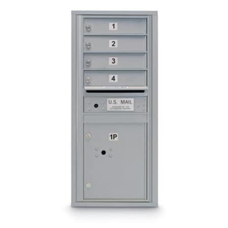 Postal Products Unlimited 4 Door Standard 4C Mailbox with 1 Parcel Locker N1029442