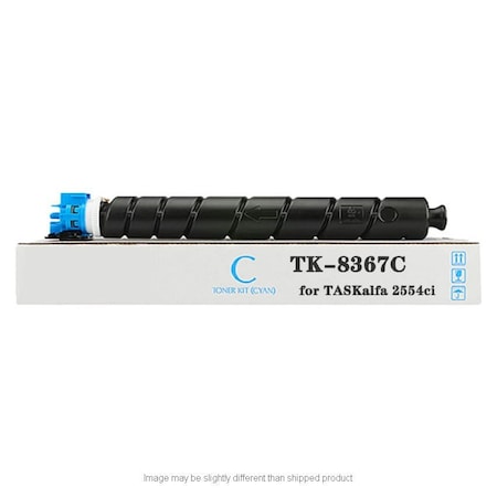 Kyocera Replacement 1T02YPCUS0, CYAN Compatible Toner, 12,000 page yield 1T02YPCUS0 TK8367C