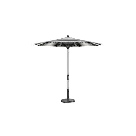Treasure Garden 9 ft Patio Umbella, aluminum, fiberglass ribs, outdoor, Kinzie Coal Stripe UM840-09 6668 Kinzie Coal Stripe