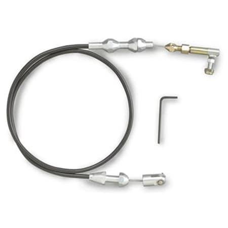 Lokar TC1000U HiTech Throttle Cable Brushed Aluminum 24 In. L30-TC1000U