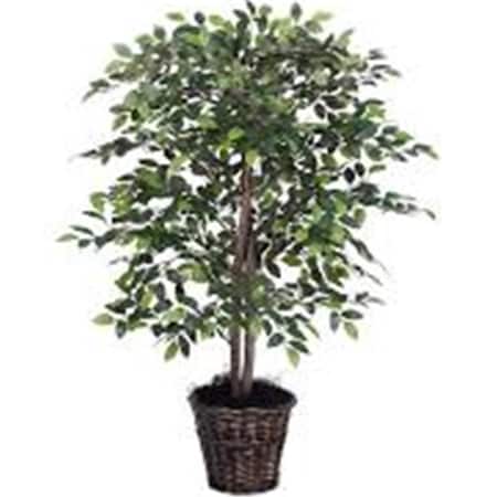 Dare2Decor 4 ft. Mini Ficus Bush - Green DA593537