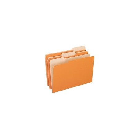 Pendaflex FOLDER, LGL, 1/3, SGL, 11PT, ORA, 100PK 15313ORA