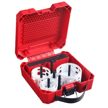 Milwaukee Tool 9 pc. HOLE DOZER with Carbide Teeth Large Diameter Hole Saw Kit 49-22-3077