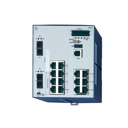 Hirschmann Ethernet Switch, Rs20-1600M2M2Sdae 943434-005