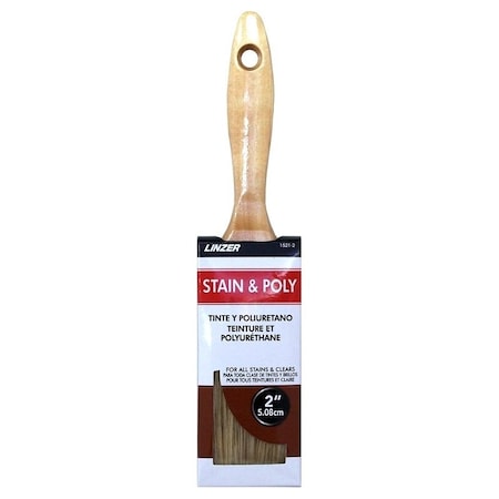 Linzer Stain Brush, 2 in L Bristle HD 1521-0200