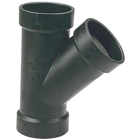 Nibco 4 in. x 4 in. x 2 in. ABS DWV All Hub Wye C5810HD442