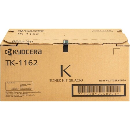 Kyocera Black Toner Cartridge 7.2K YLD 1T02RY0US0 TK1162