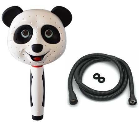 Westbrass Panda Rain Hand Shower with Hose in Matte Black PANDA-62