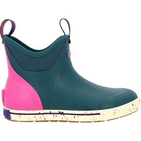 Xtratuf Women's Camp Fleece Lined Ankle Deck Boot, Transformative Teal, Size 9 XWADBC30