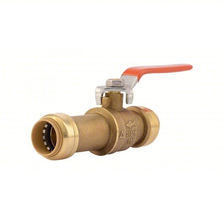 Sharkbite Turn Ball Valve, 4.5" L, Brass 24736LF
