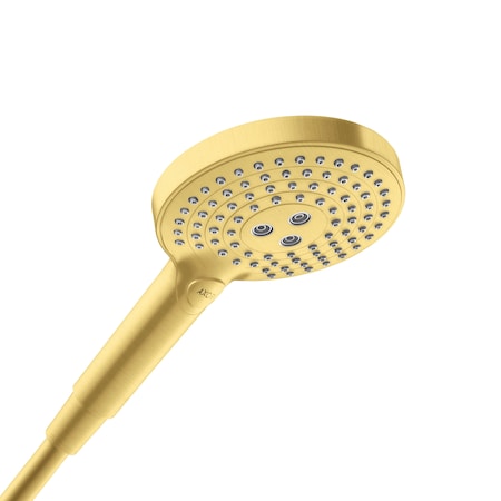 Axor ShowerSolutions Handshower 120 3-Jet, 2.5 GPM in Brushed Gold Optic 26053251