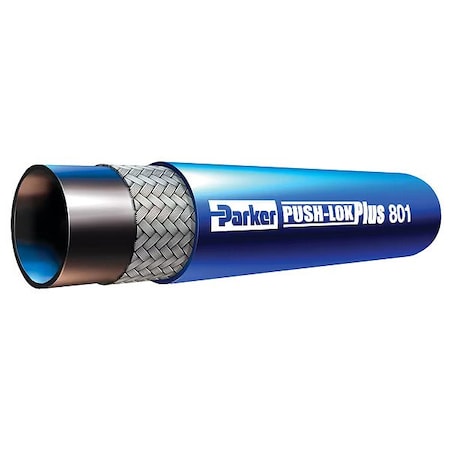 Parker Blue Air Hose 5/8" brass 35FT L 8010101-8-8-10B-420-BLU