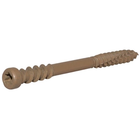 Hillman 48451 2.5 in. x 10- Tan Star Drive Composite Deck Screws 196207