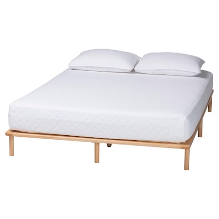 Baxton Studio Calhoun Japandi Queen Size Bed Frame 253-13932-ZORO