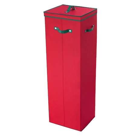 Elf Stor Wrapping Paper Storage Box Holds 20 Rolls of Gift Wrap Upright Container with Dividers 83-DT5519