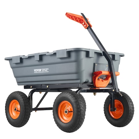 Vevor Steel Garden Cart 500lb Capacity Heavy Duty Yard Wagon Utility Cart 10in V500