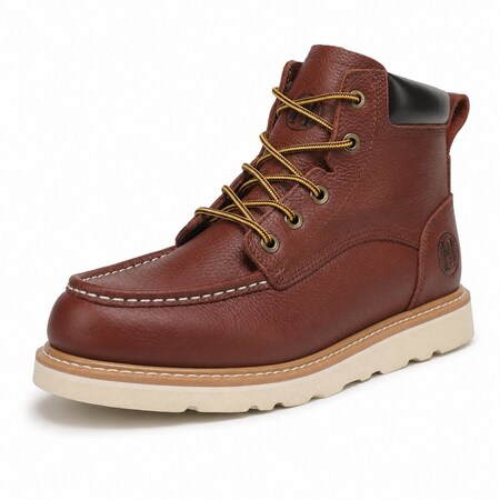 Handpoint Mens 6 in Soft Toe Work Boots-Water Resistant Leather Safety Boots, EH Rated, 10 HVB303-EE-10