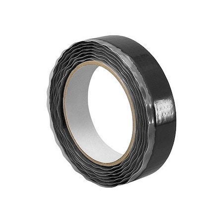 3M Reclosable Fastener, Rubber Adhesive, 30 ft, 1 in Wd, Black 1-10-SJ3531