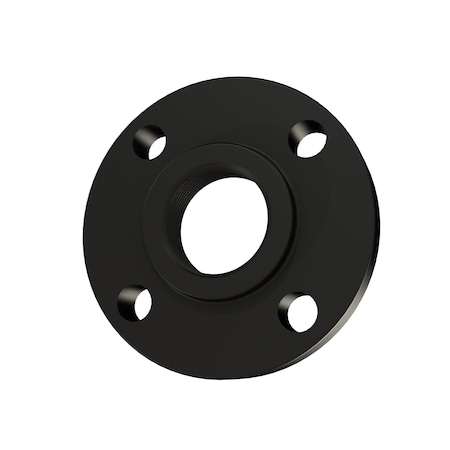 Zoro Select Threaded Flange, Carbon Steel FL1FT2