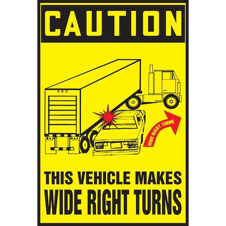 Accuform OSHA CAUTION SAFETY LABEL THIS LVHR616XVE