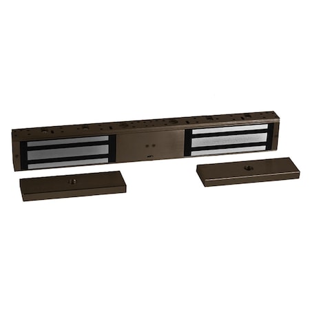 Rci Double 1200 lb. Multimag, 12/24 VDC, Door Status Sensor, Double Outswing Doors, Dark Bronze Finish 8320 2DSS 40