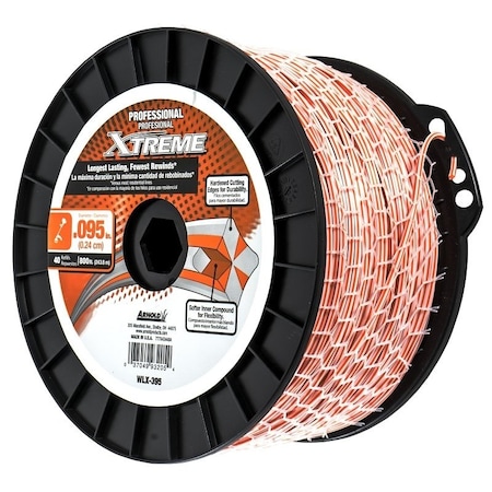 Arnold Xtreme Professional WLX-395 Trimmer Line Spool, 0.095 in Dia, Monofilament WLX-395