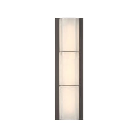 Euf Gibraltar, Outdoor, 18", Sand Bronze, White Strie Glass 50177-011