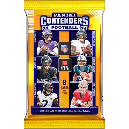 2024 Panini Contenders Panini NFL 2024 Contenders Foot Ball Retail Pack Trading Cards Multicolored 2-17000-20