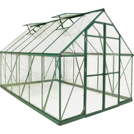 Pelram HG6112G Balance Hobby Greenhouse 12 x 8 ft. Green Frame 54580