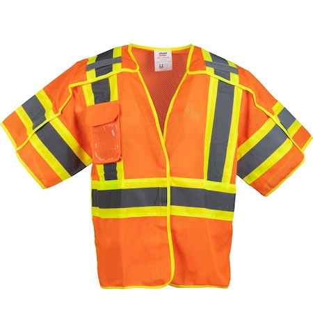 Pip ANSI Type R Class 3 Two-Tone Breakaway Vest 303-V505-OR/XL