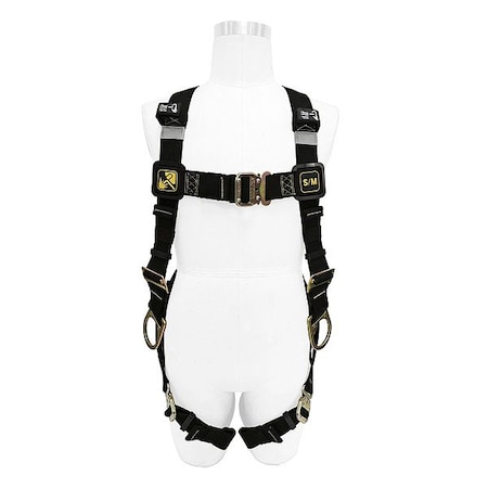 Honeywell Miller H500 Miller Full Body Harness Welding, S/M, 420 lb, Quick-Connect Chest/ Quick-Connect Leg Straps H5WS2S1
