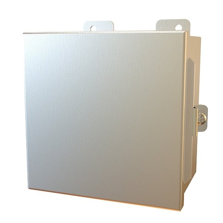 Hammond Clamps Electrical Enclosure, 6 in H, 4 in D, 6 in W, 12, 13, 3R, 4, 4X, Stainless Steel 1414N4PHSSE