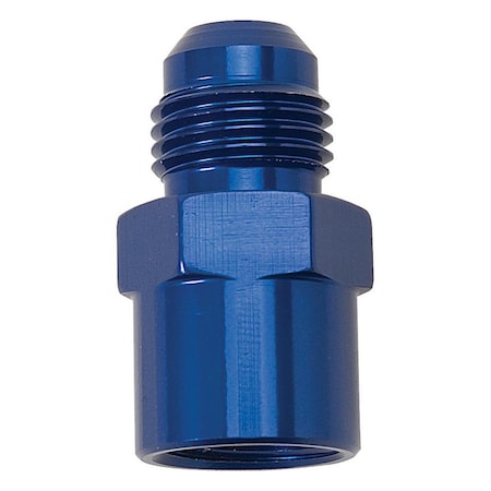 Hard Top 6AN Female O-Ring to 16 mm x 1.5 Male Straight Fitting Adapter - Blue Anodize HA3074456