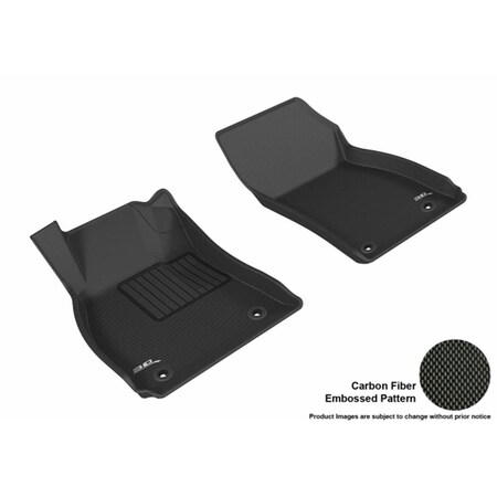 Powerplay 3D Maxpider Front Row Custom Fit Kagu Black Floor Mat for 2010-2016 Buick Lacrosse Models PO594891