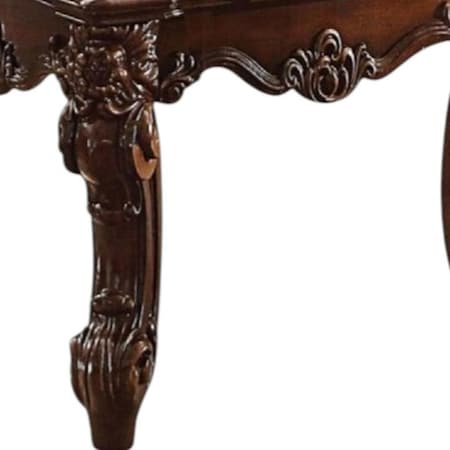 Homeroots 26" Cherry Manufactured Wood Square End Table 485857