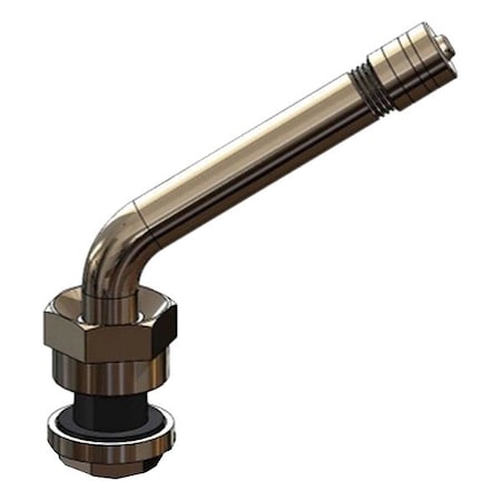 Haltec Tire Valve, Silver, OSHA, Standard Bore TPMS-554D