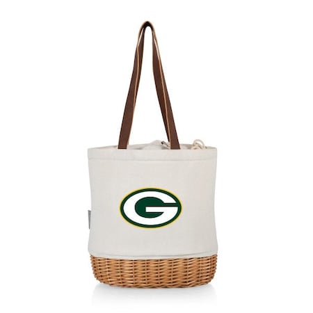 Picnic Time Family Of Brands NFL Green Bay Packers - Pico Willow and Canvas Lunch Basket 200-00-187-124-2