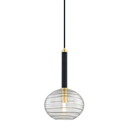 Hudson Valley Lighting Breton 1 Light Pendant 8.5 In. Aged Brass 2410-AGB