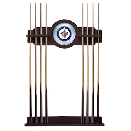 Holland Bar Stool Co Winnipeg Jets Cue Rack in English Tudor Finish CueETudWinJet