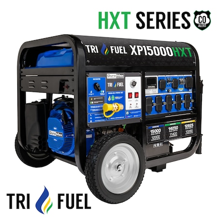 Duromax 15,000W Electric Start Tri-Fuel Portable Generator XP15000HXT