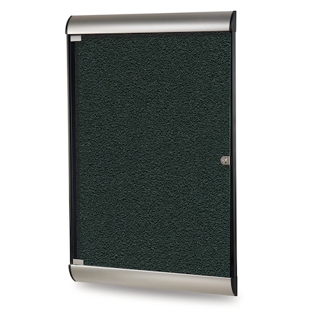 Ghent Enclosed Bulletin Board 42-1/8x27.75", 1 Door SILH20411