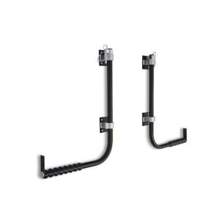 Surco CLOTHES HANGER BAR Wall Mount Will Store Two Door Steel With PVC Bump Sleeve DH1001