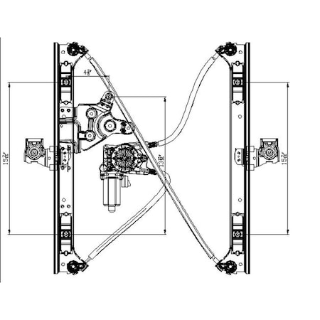 Tyc Power Window Motor And Regulator Assembly 660213