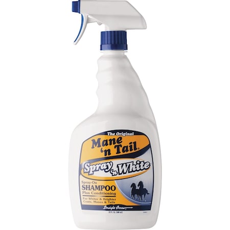 Mane N Tale Mane n Tail Spray n White 32 Oz. Spray-On Horse Shampoo 544876