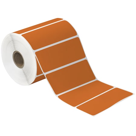 Tape Logic 4 x 1 1/2in Orange Desktop Direct Thermal Label, 12PK THD329