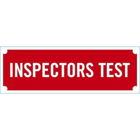Lyle Sign, Inspectors Test, Refl. Aluminum, 6x2 U1-1105-RA_6x2