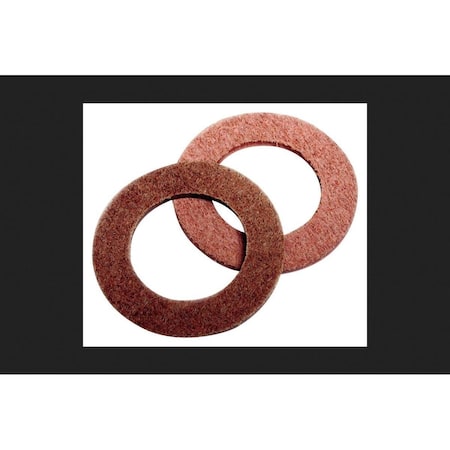 Light House Beauty 0.75 in. Leather Washers, Brown, 2PK LI708791